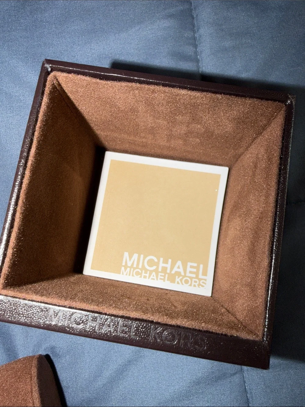 Michael Kors Gold Tone and Tortoise Shell Crystal-Accented Chronograph Watch